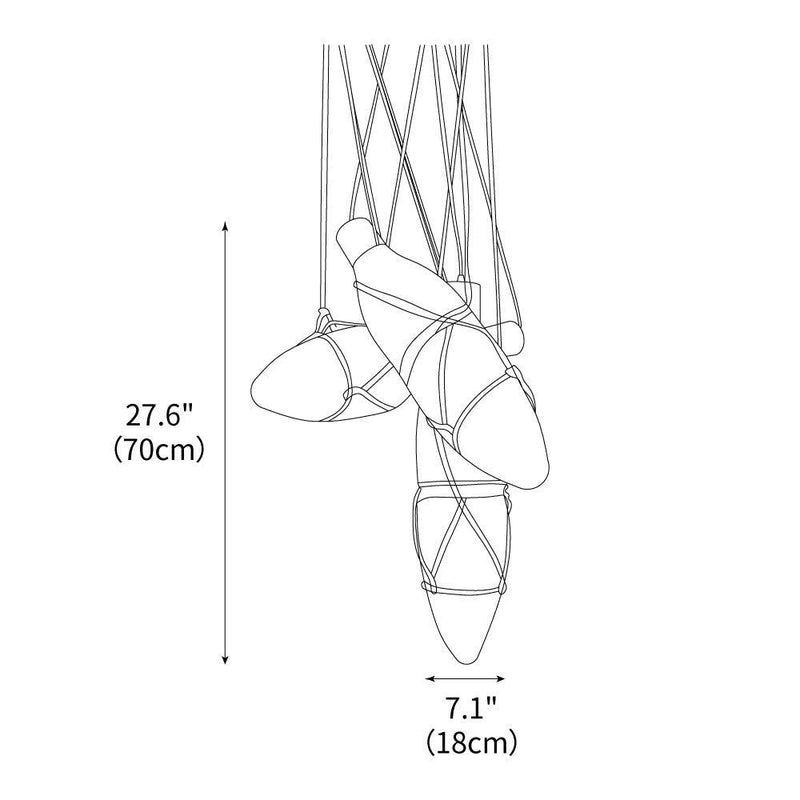 Mouth Blown Crystal Glass Pendant Lamp