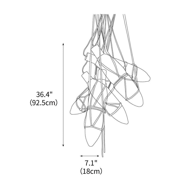 Mouth Blown Crystal Glass Pendant Lamp