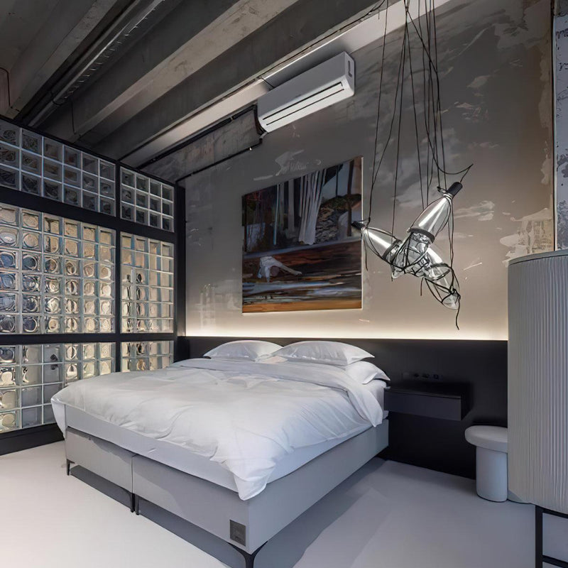 Mouth Blown Crystal Glass Pendant Lamp