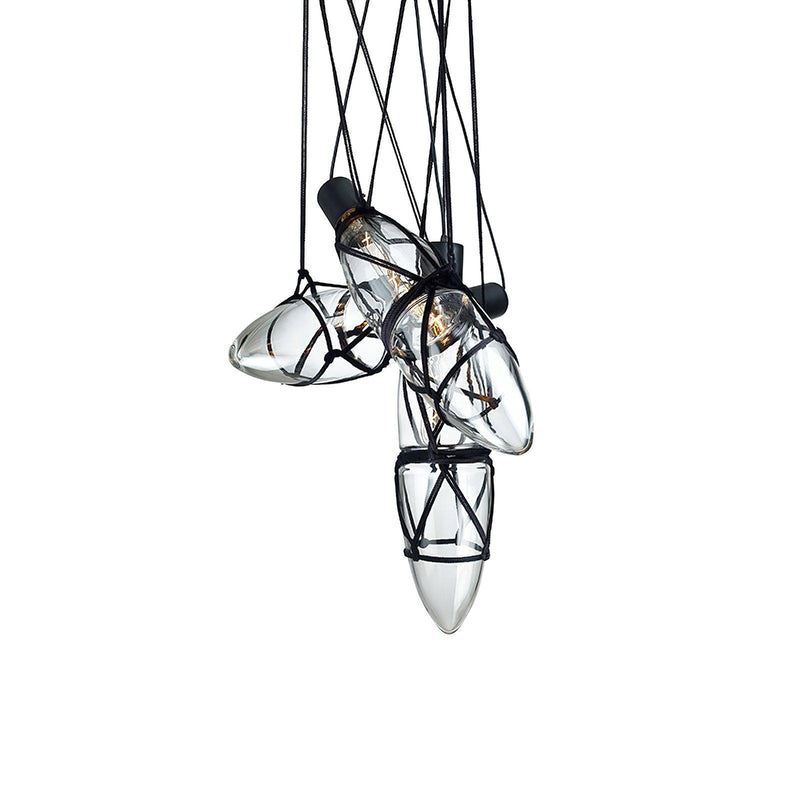 Mouth Blown Crystal Glass Pendant Lamp