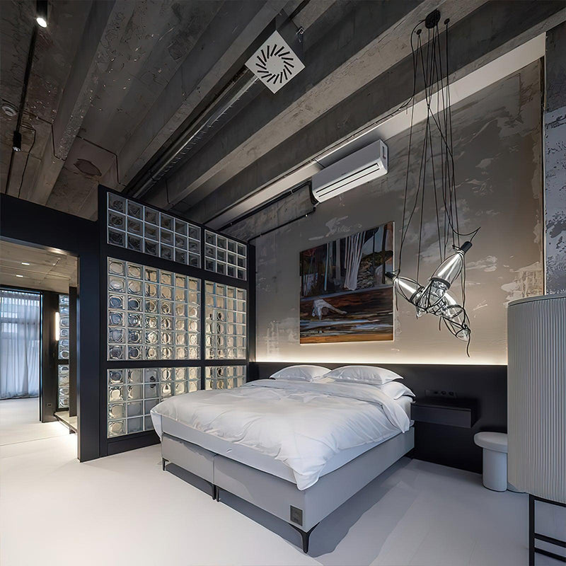 Mouth Blown Crystal Glass Pendant Lamp