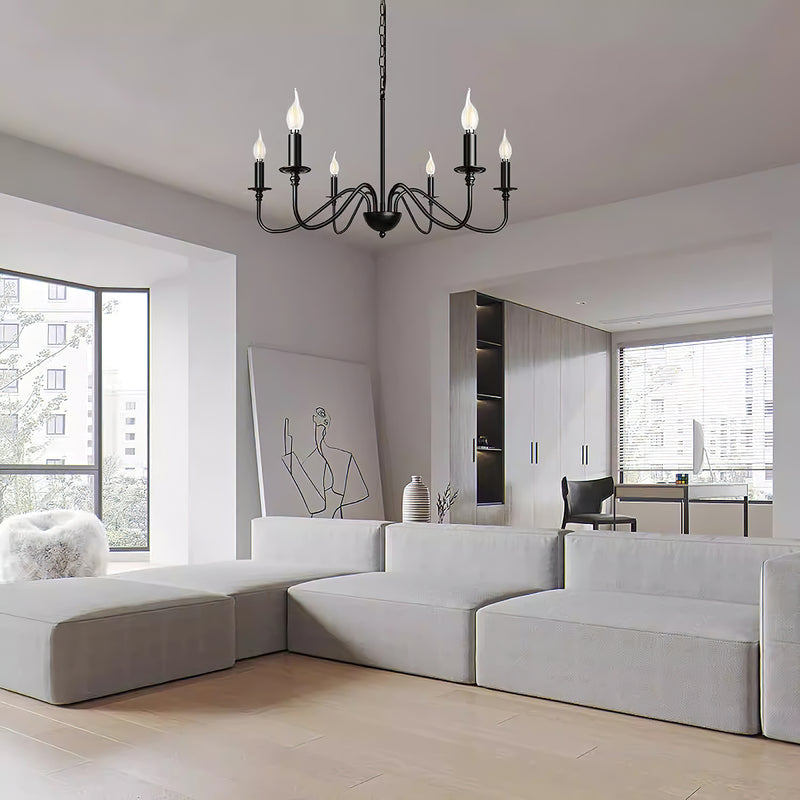 Mrhyswd Black Chandelier