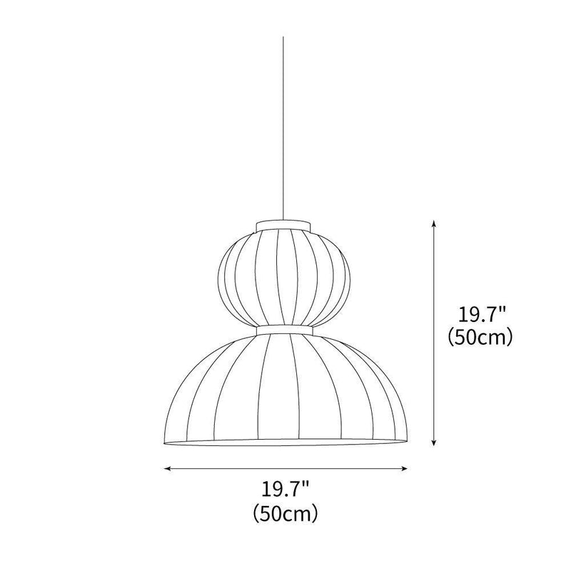 Mulberry Silk Formakami Pendant Light