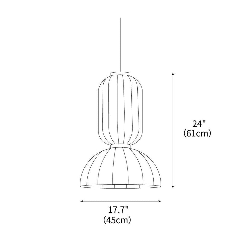 Mulberry Silk Formakami Pendant Light