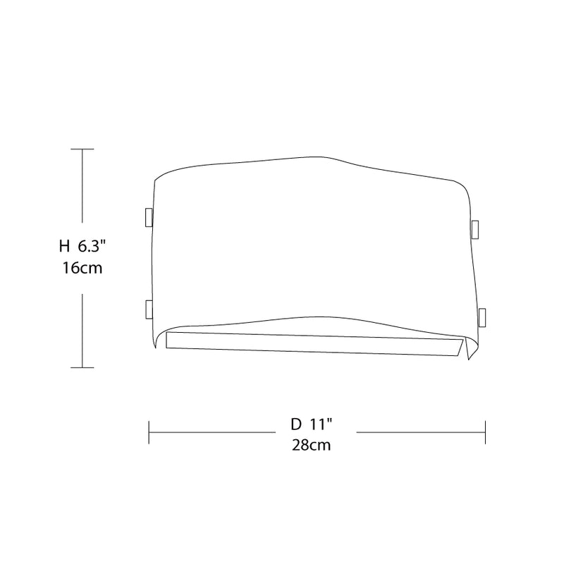 Murano Glass Wall Light 11"