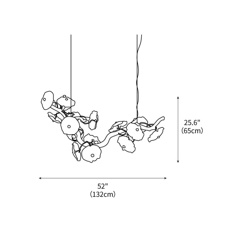 Nenufar Horizontal Chandelier – detail 3