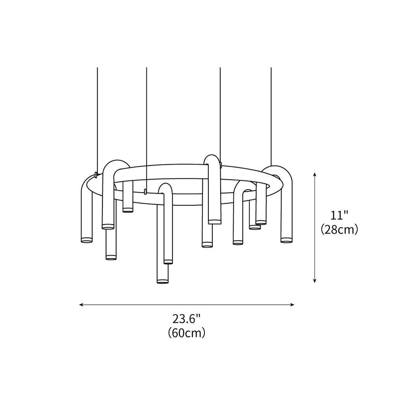 New U-Shaped Chandelier