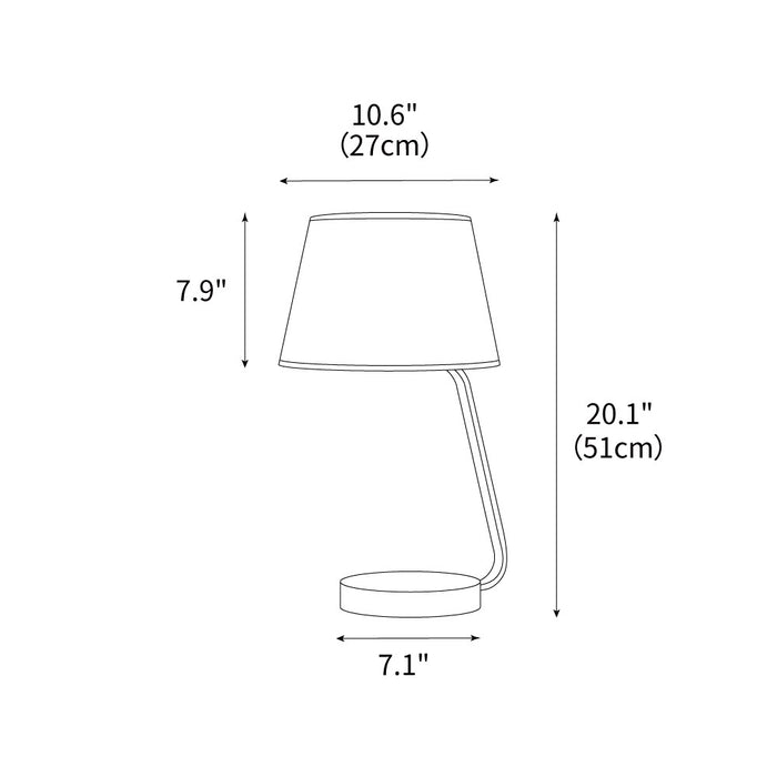 Noir Arc Table Lamp 10.6"