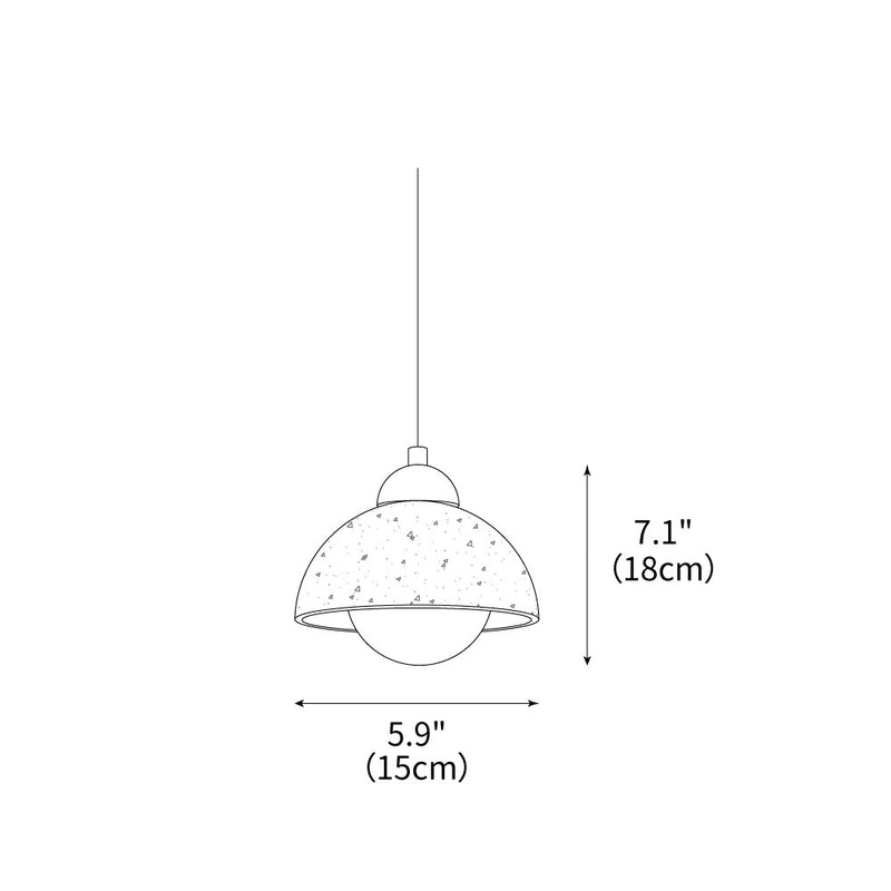 Nora Dome Pendant Lamp 5.9″