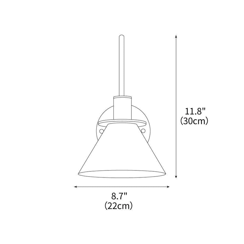 Nordic Metal Wall Sconce 8.7"