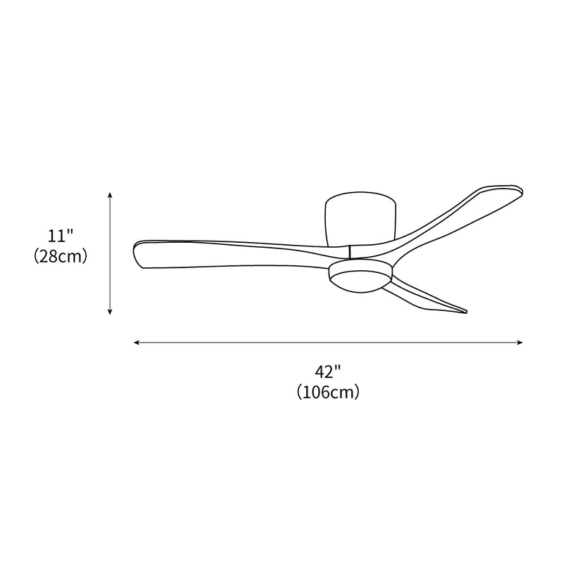 Nordic Wooden Ceiling Fan Light