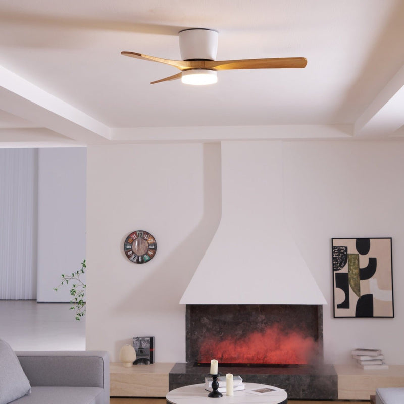Nordic Wooden Ceiling Fan Light