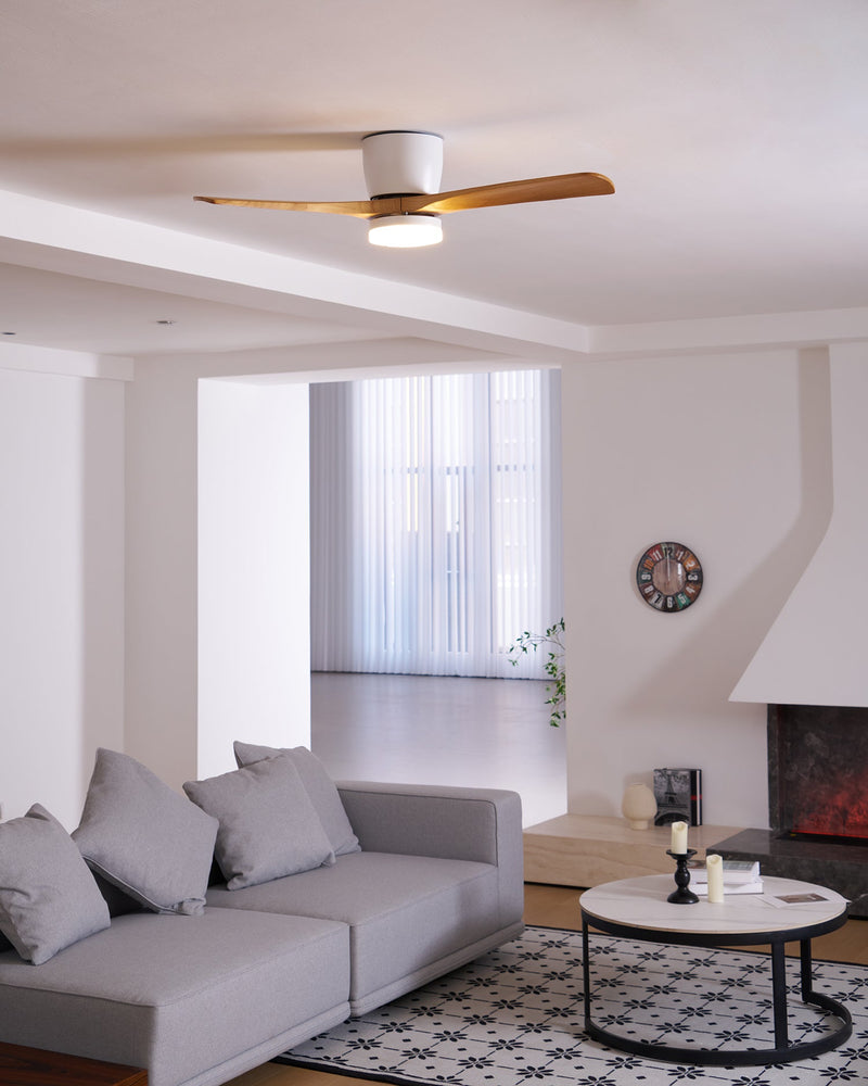 Nordic Wooden Ceiling Fan Light
