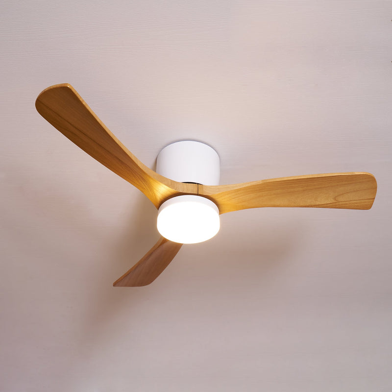 Nordic Wooden Ceiling Fan Light