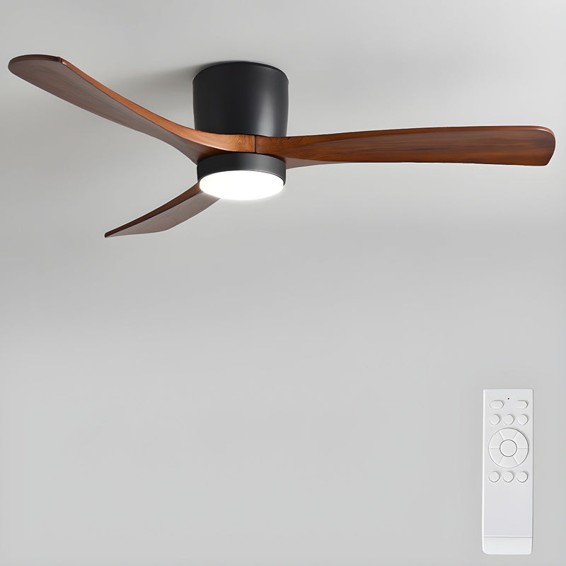 Nordic Wooden Ceiling Fan Light