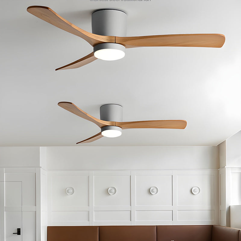 Nordic Wooden Ceiling Fan Light