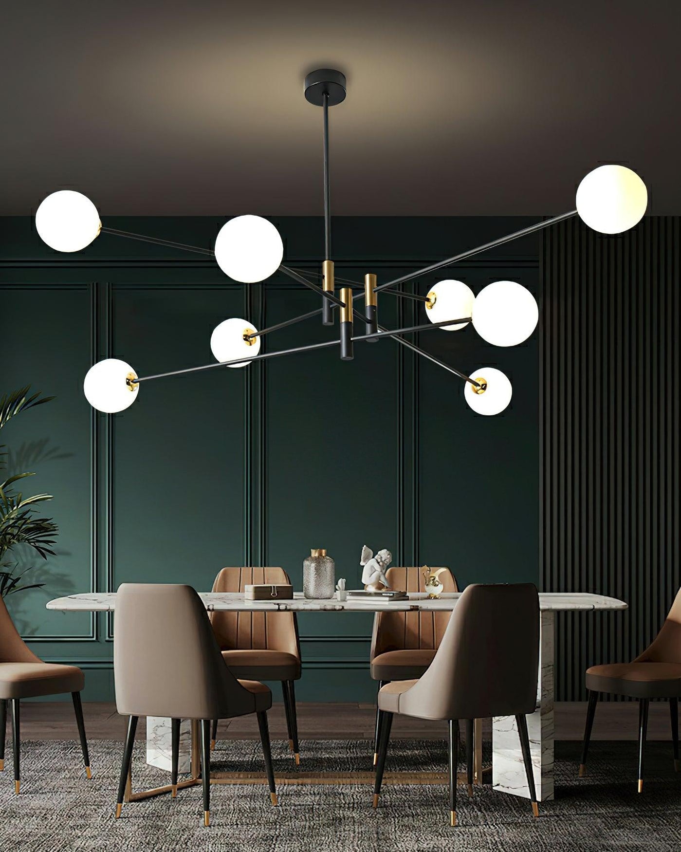 Octagonal Ball Chandelier — Mooiehome