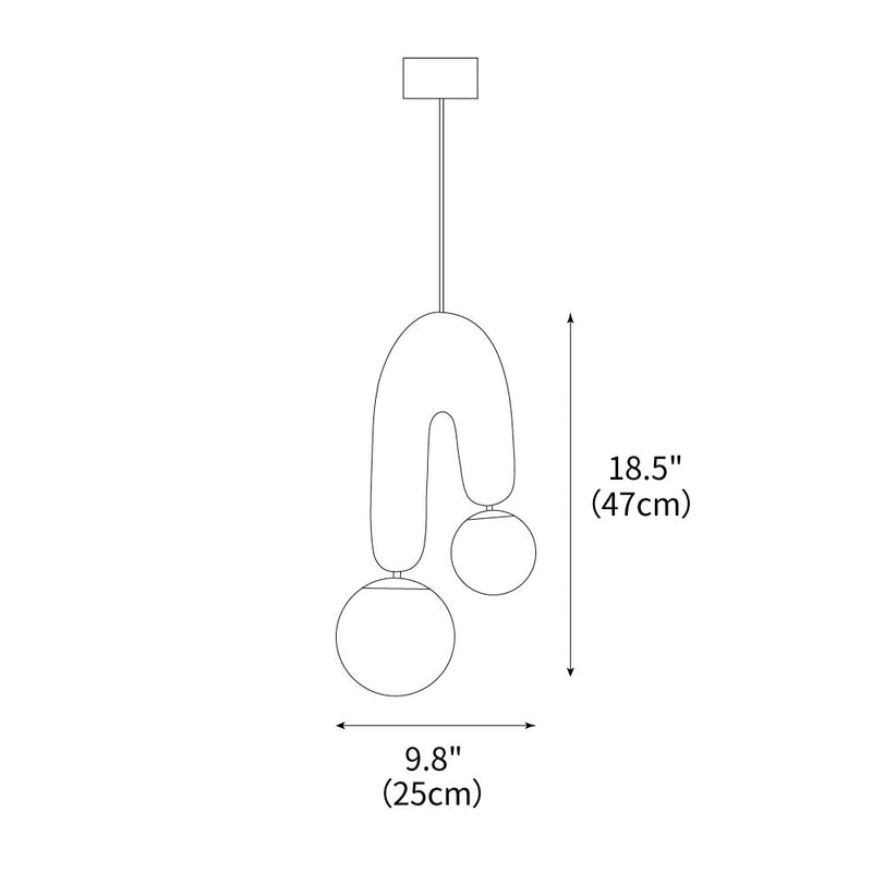 Oo Smooth Pendant Light 9.8"