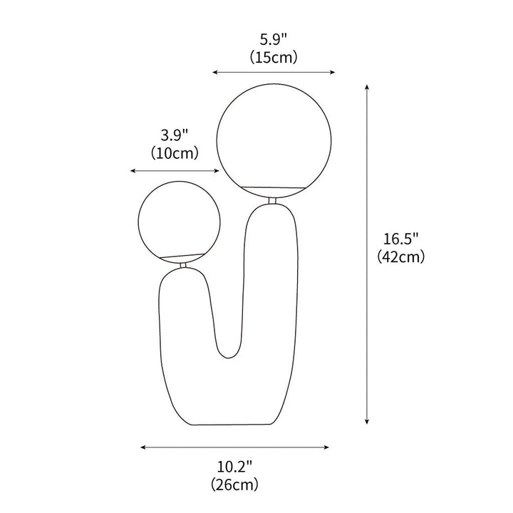 Oo Rough Table Lamp 10.2" – detail 3