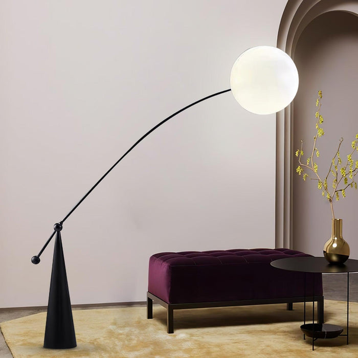 Opal Arc Floor Lamp 61.4"