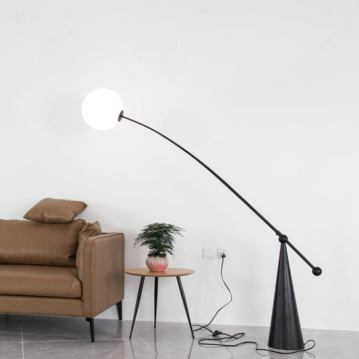 Opal Arc Floor Lamp 61.4"