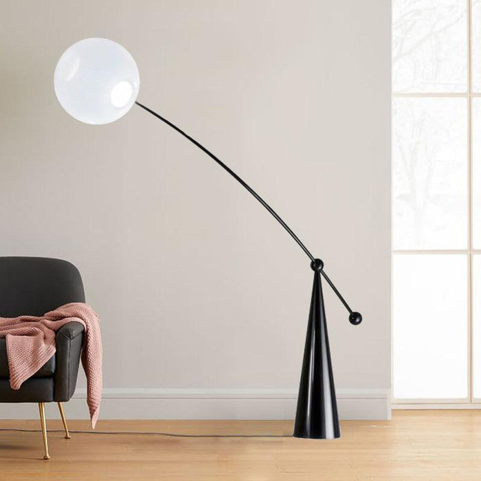 Opal Arc Floor Lamp 61.4"