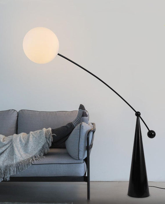 Opal Arc Floor Lamp 61.4"