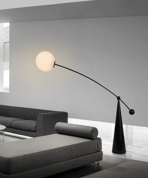 Opal Arc Floor Lamp 61.4"