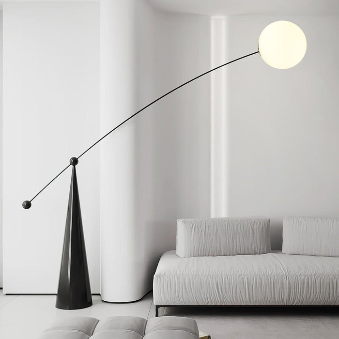 Opal Arc Floor Lamp 61.4"