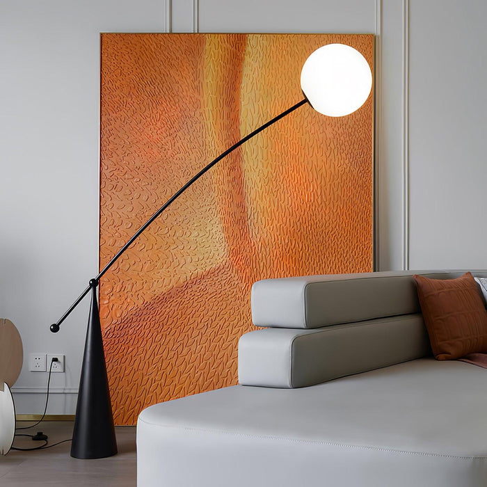 Opal Arc Floor Lamp 61.4"