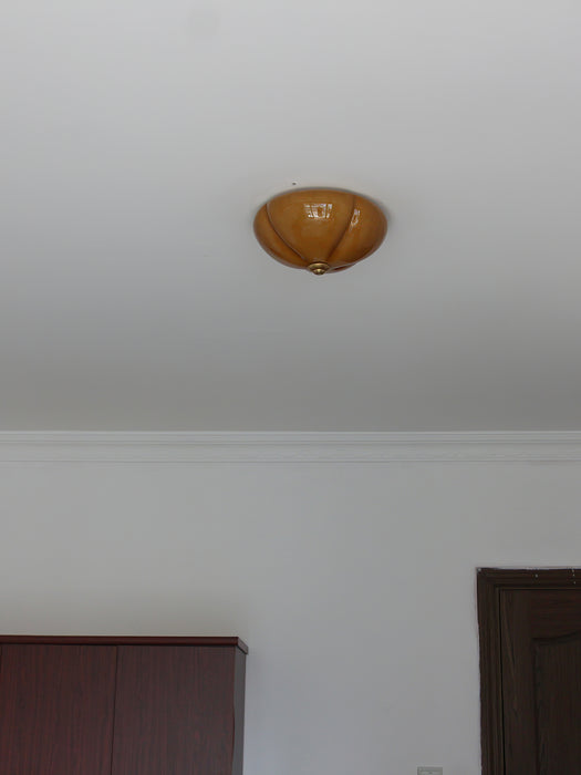 Candeeiro de teto cogumelo laranja 11,8"
