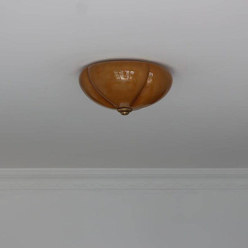 Orange Mushroom Ceiling Lamp 11.8"