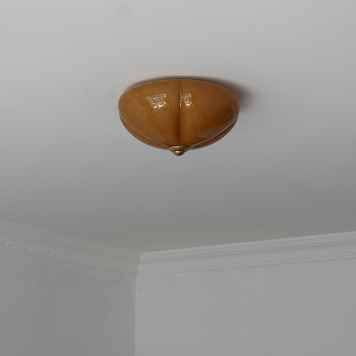 مصباح سقف على شكل فطر برتقالي 11.8 بوصة