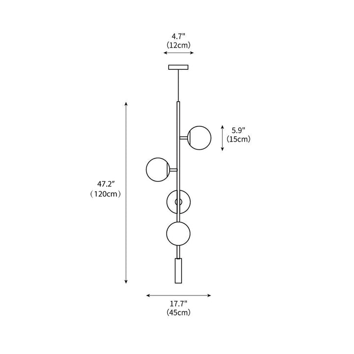 Orb Pendant Light 17.7" – detail 3