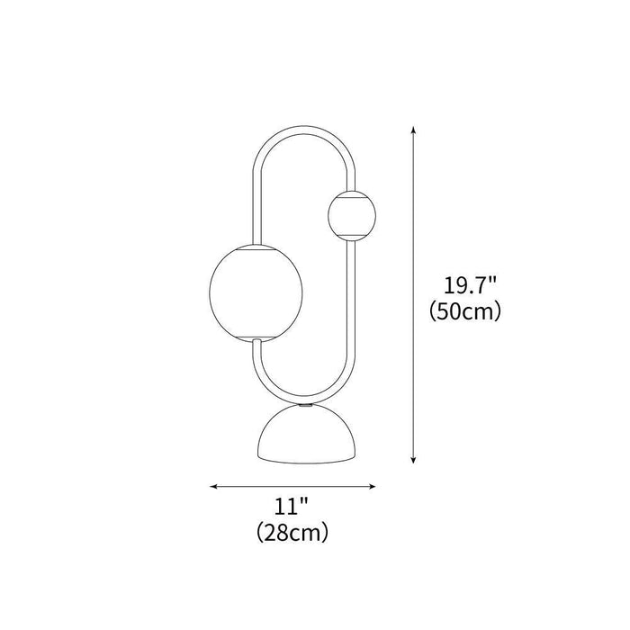 Orbit Duo Table Lamp 11"