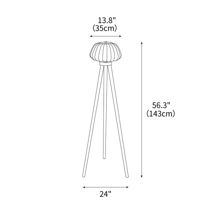 Orbit Tripod Floor Lamp 13.8"