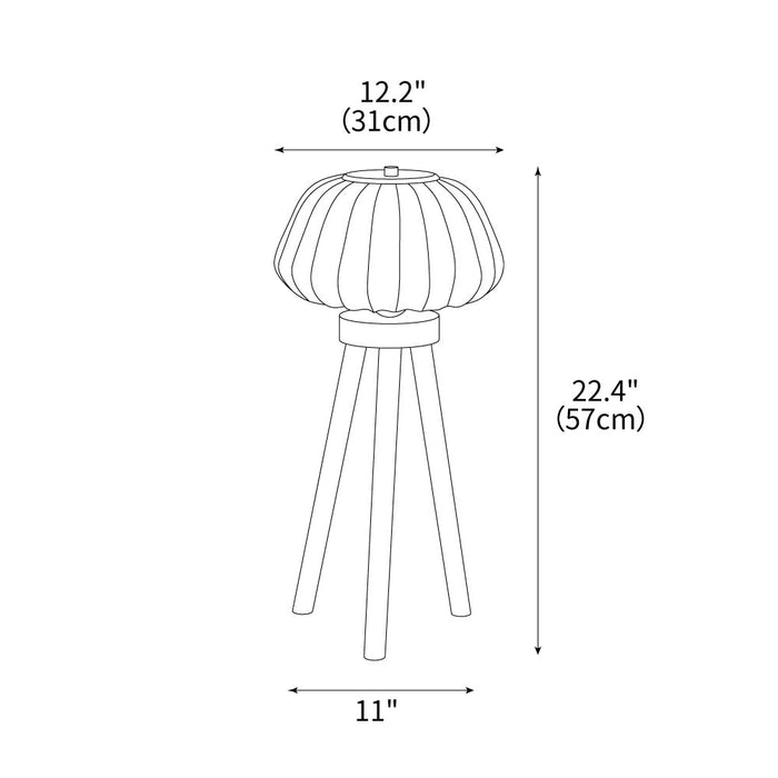 Orbit Tripod Table Lamp 12.2"