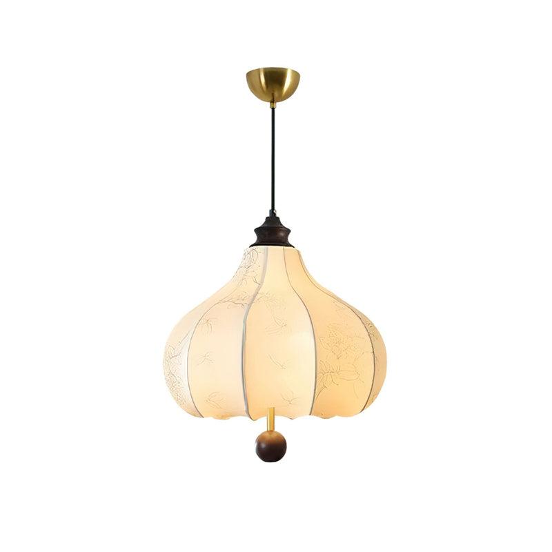 Orchid Fabric Pendant Light