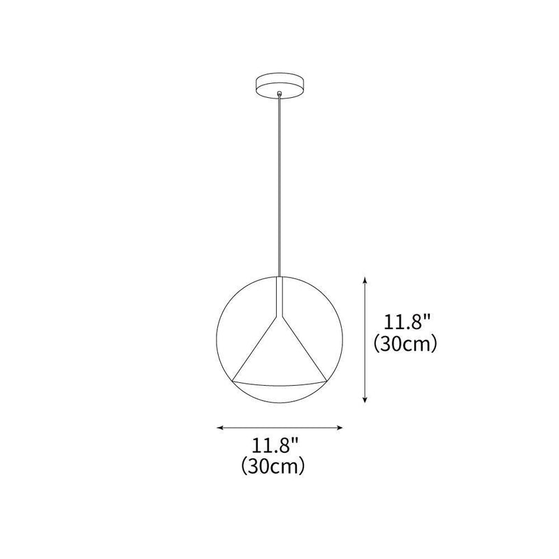 Ossa Resin Pendant Lamp 11.8"