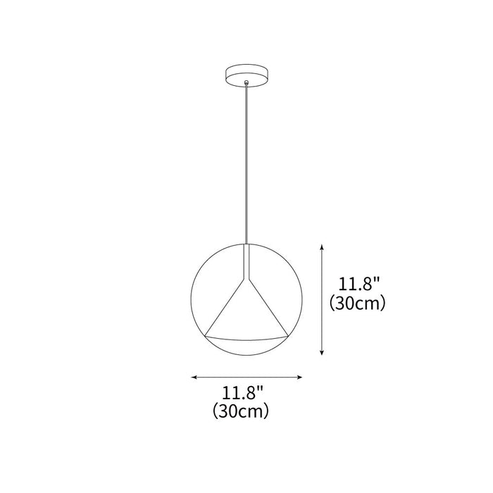 Ossa Resin Pendant Lamp 11.8"