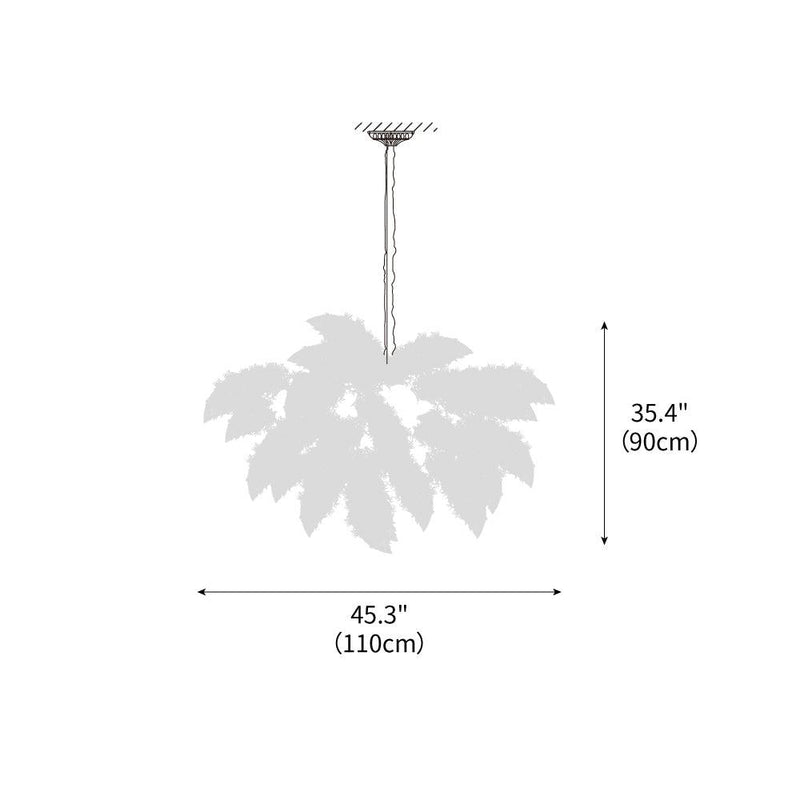 Ostrich Feather Chandelier