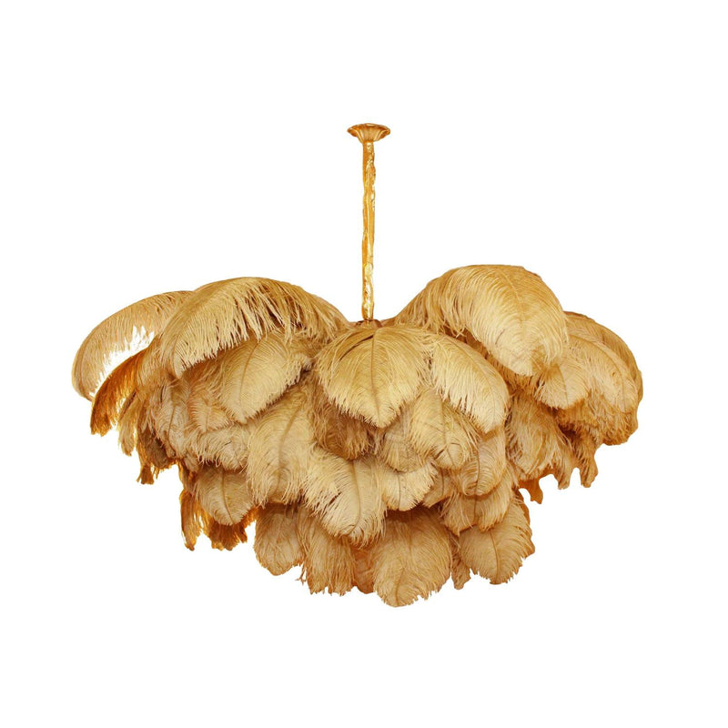 Ostrich Feather Chandelier