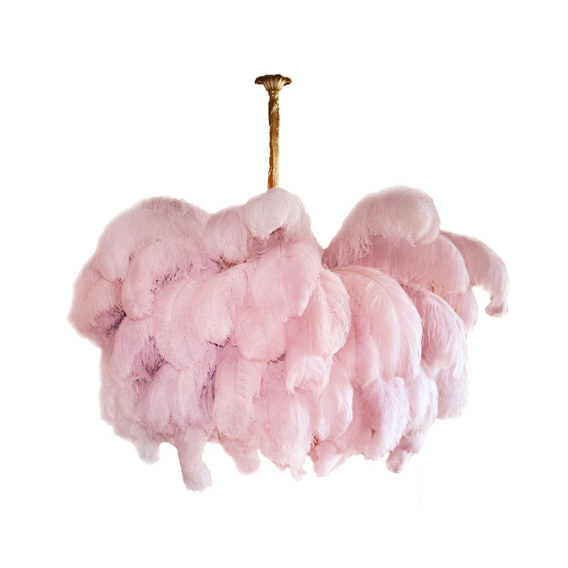 Ostrich Feather Chandelier