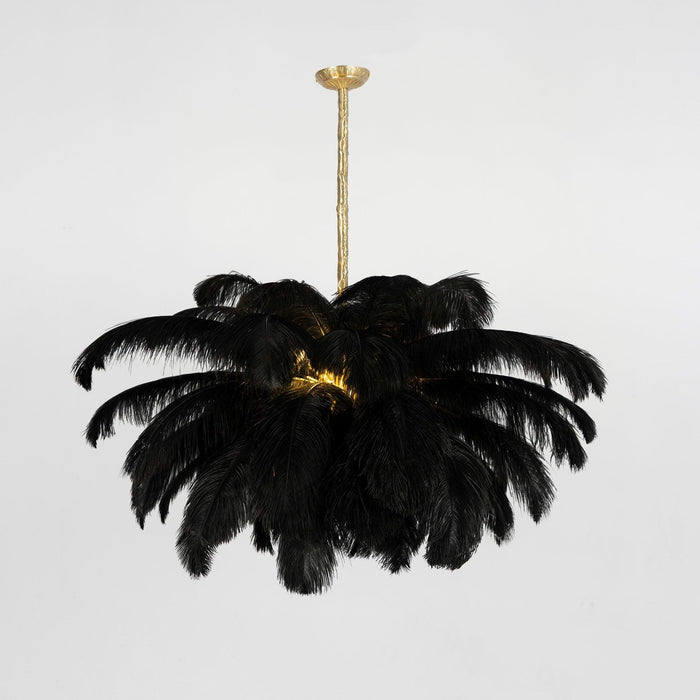 Ostrich Feather Chandelier