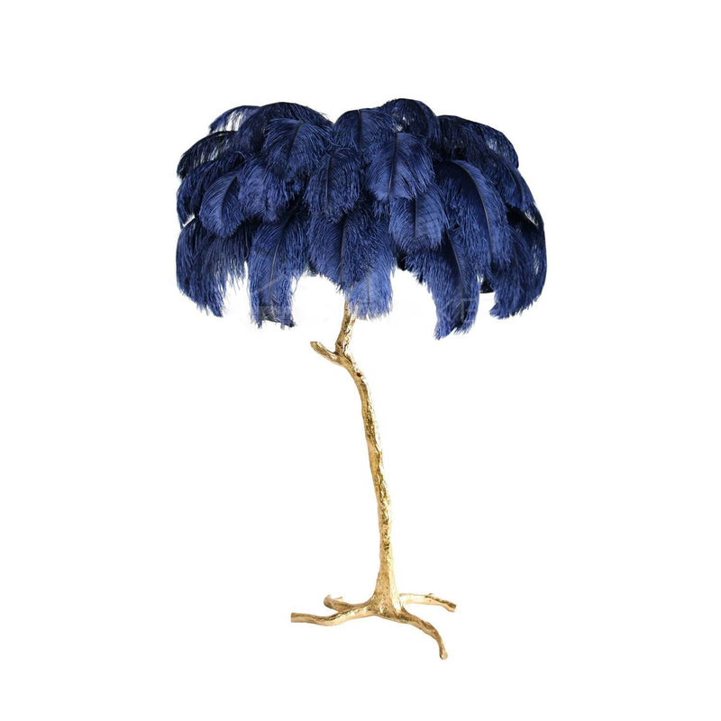 Ostrich Feather Floor Light 39.4″