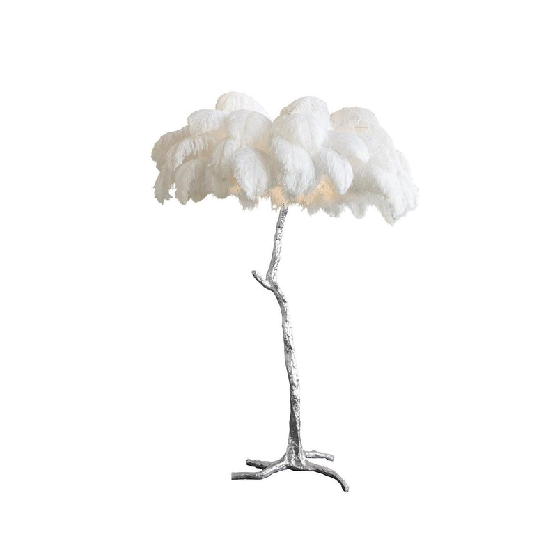 Ostrich Feather Floor Light 39.4″