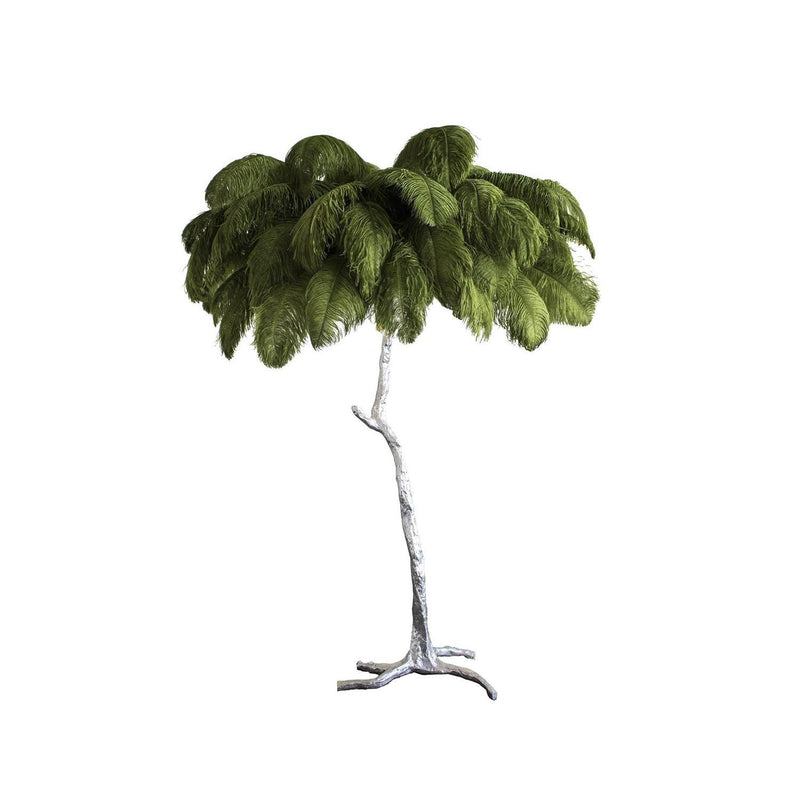 Ostrich Feather Floor Light 39.4″