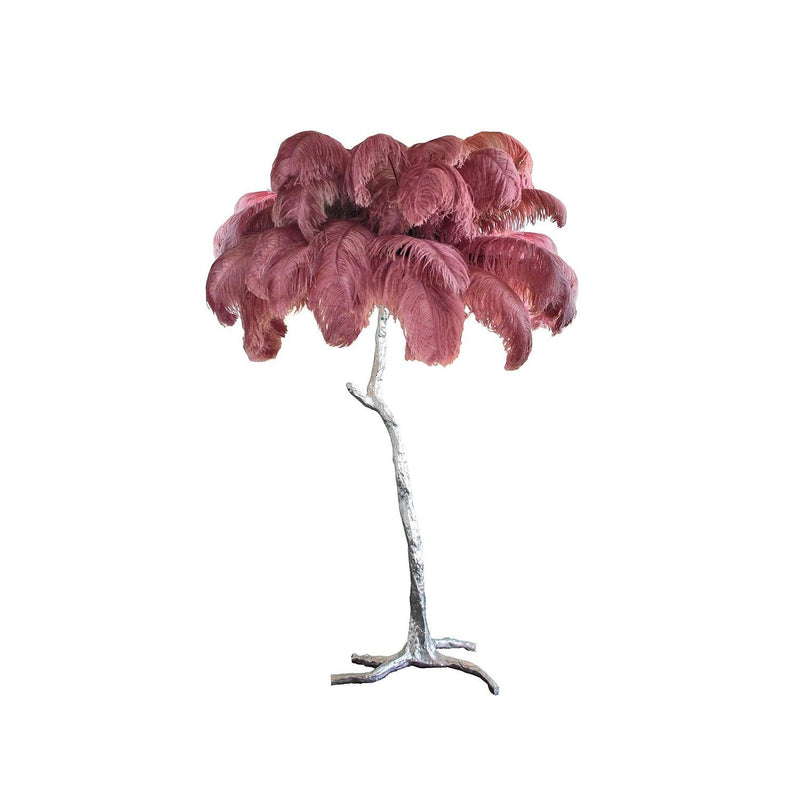 Ostrich Feather Floor Light 39.4″