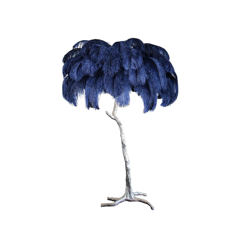 Ostrich Feather Floor Light 39.4″