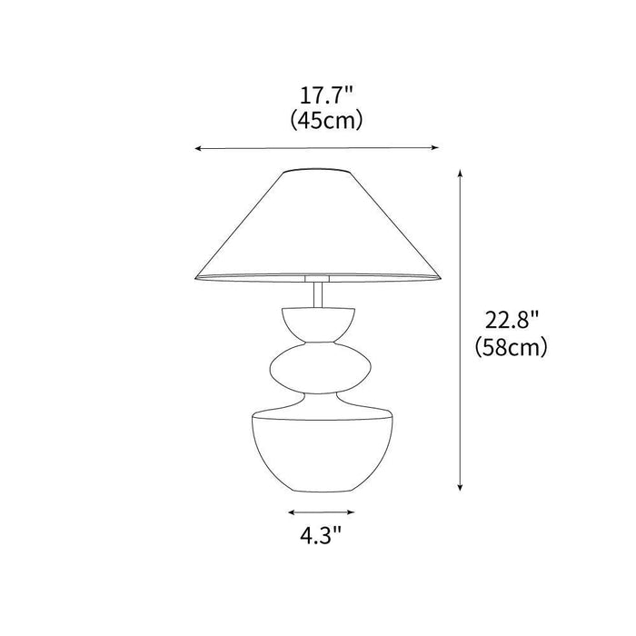 Painted Table Lamp